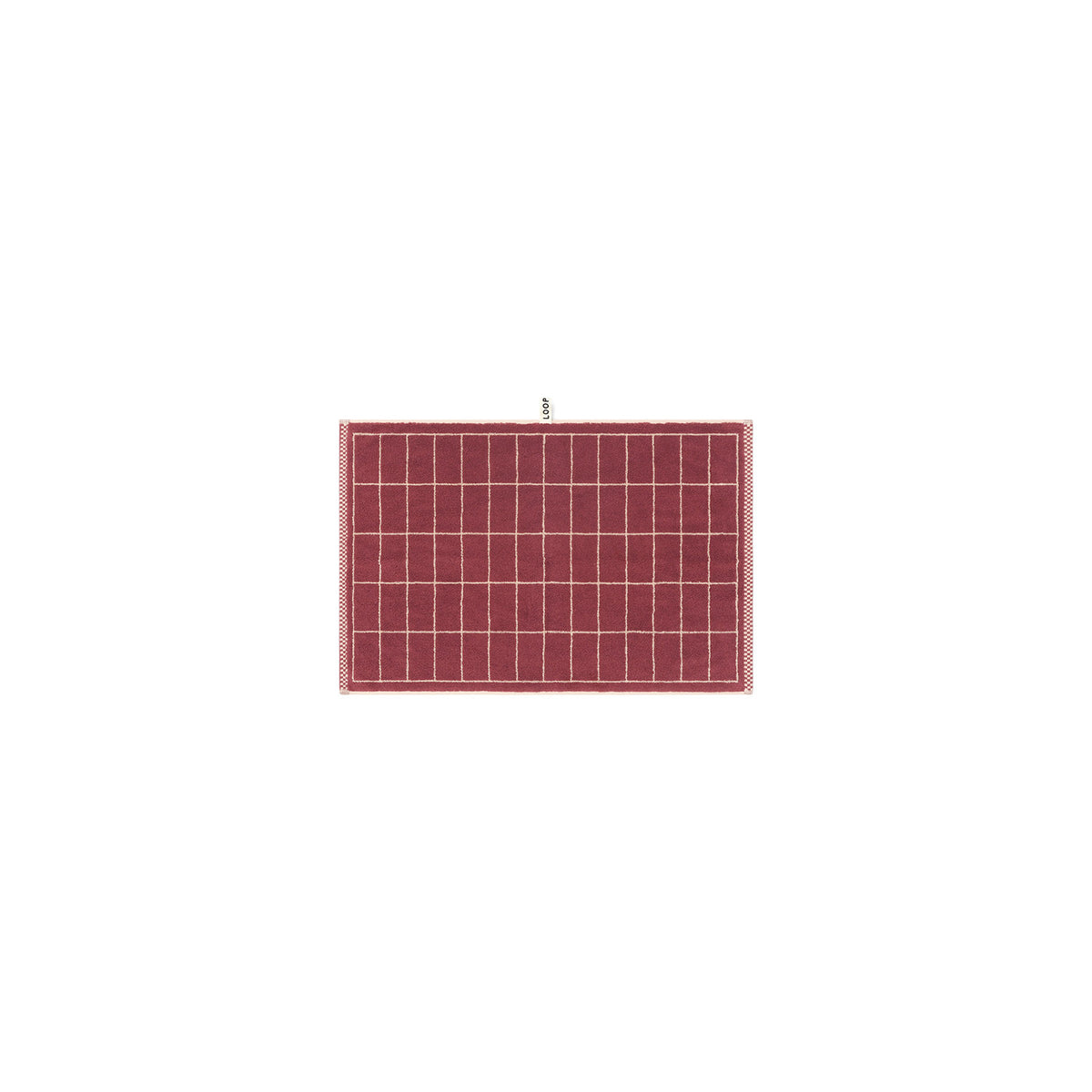 LOOP HOME ruby/almond blush - tile bundles — hand towel front