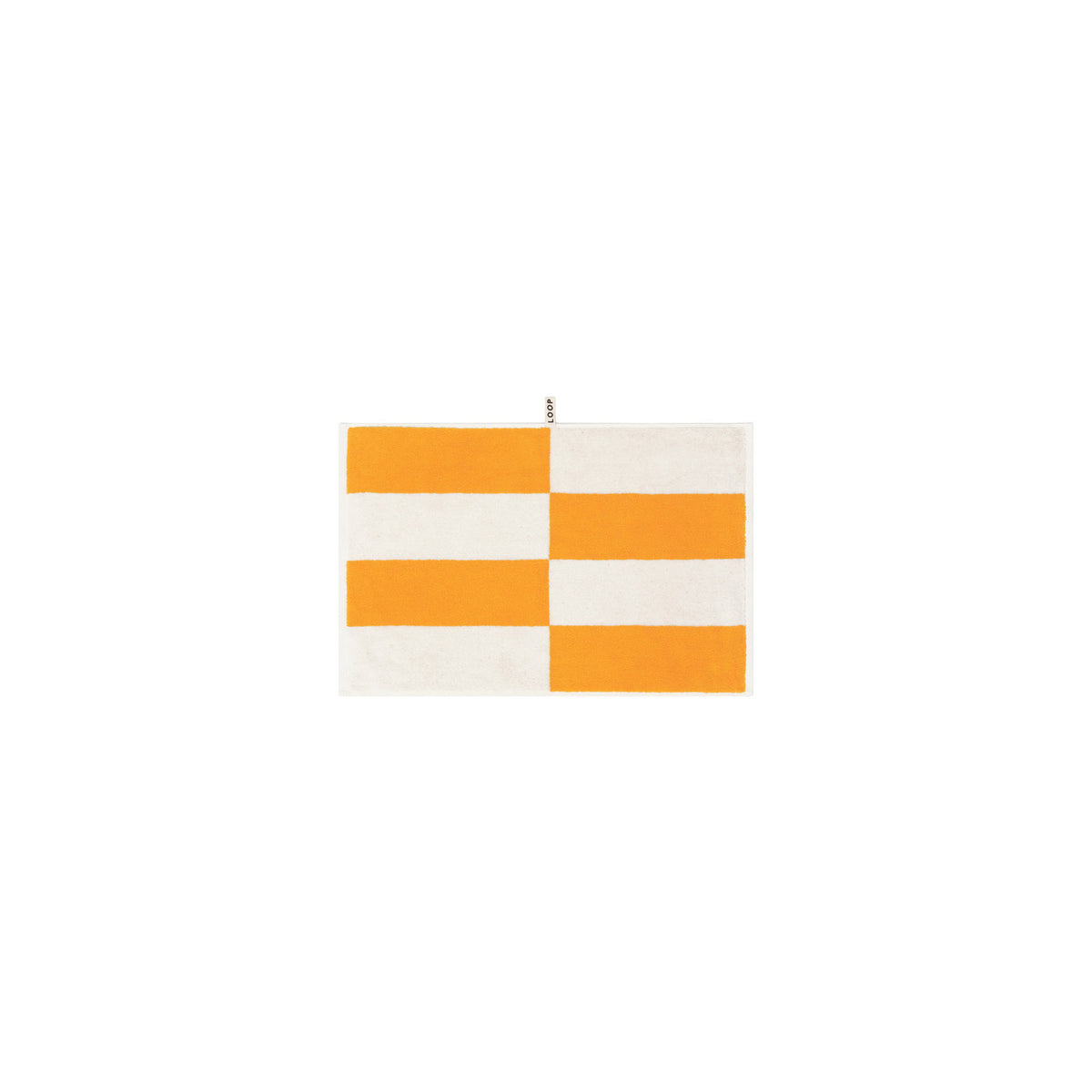 LOOP HOME hand towel - saffron/ivory - block — view 2