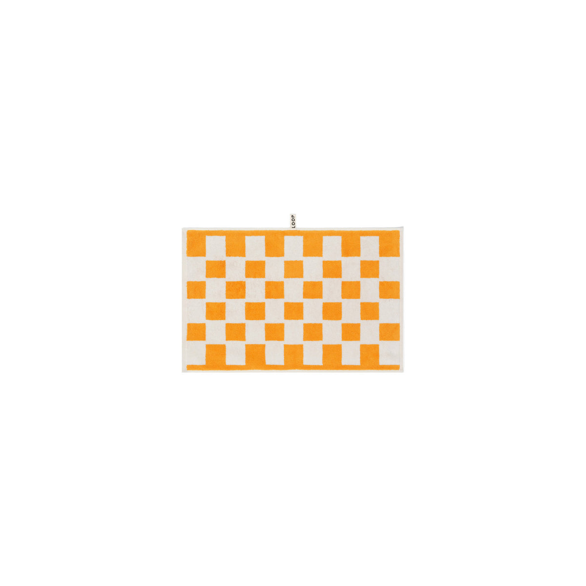 LOOP HOME hand towel - saffron/ivory - brick — view 2