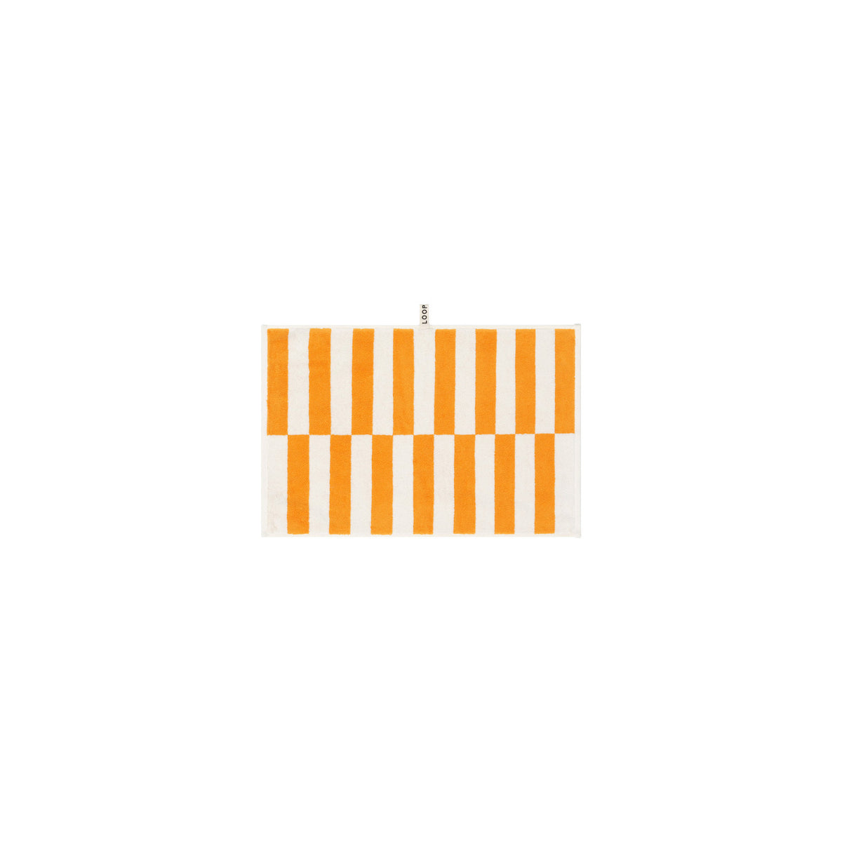 LOOP HOME saffron/ivory - offset bundles — hand towel front