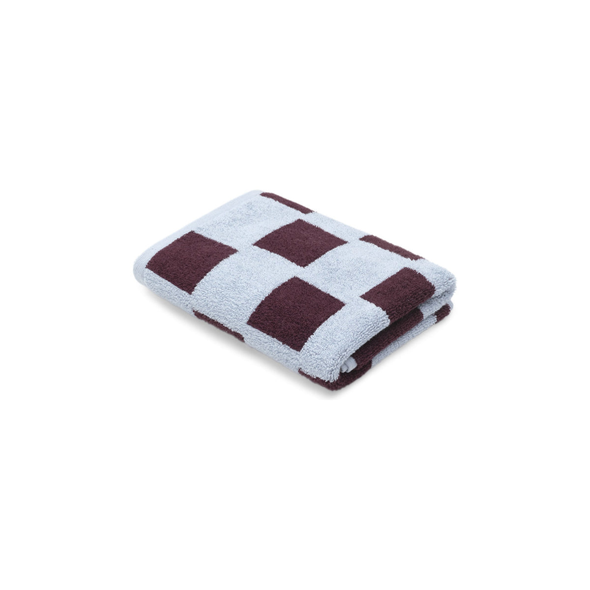 LOOP HOME hand towel - sky/carmine - brick