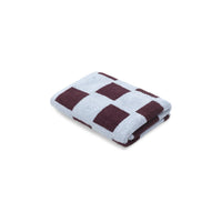 LOOP HOME hand towel - sky/carmine - brick