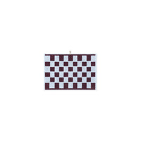 LOOP HOME hand towel - sky/carmine - brick — view 2
