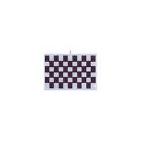 LOOP HOME hand towel - sky/carmine - brick — view 3