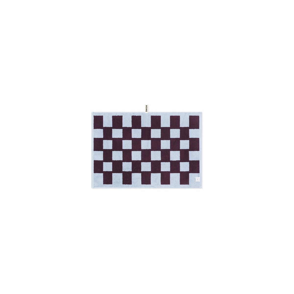 LOOP HOME sky/carmine - brick bundles — hand towel back