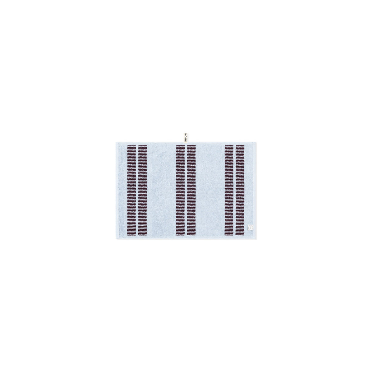 LOOP HOME hand towel - sky/carmine - dual dash — view 3