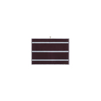 LOOP HOME hand towel - sky/carmine - pinstripe — view 2