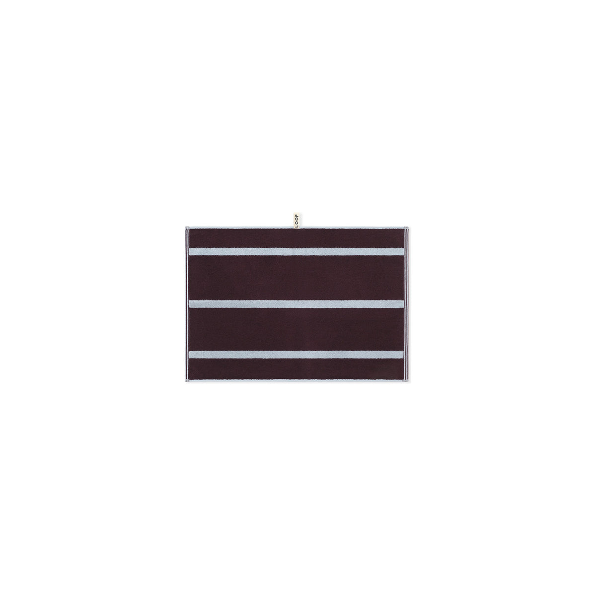 LOOP HOME sky/carmine - pinstripe bundles — hand towel front