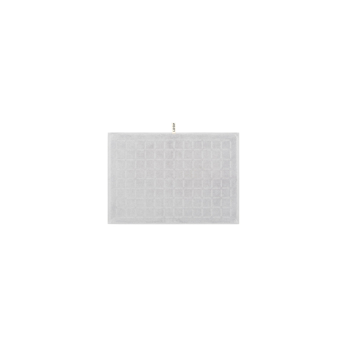 LOOP HOME hand towel - stone - raised grid — view 2