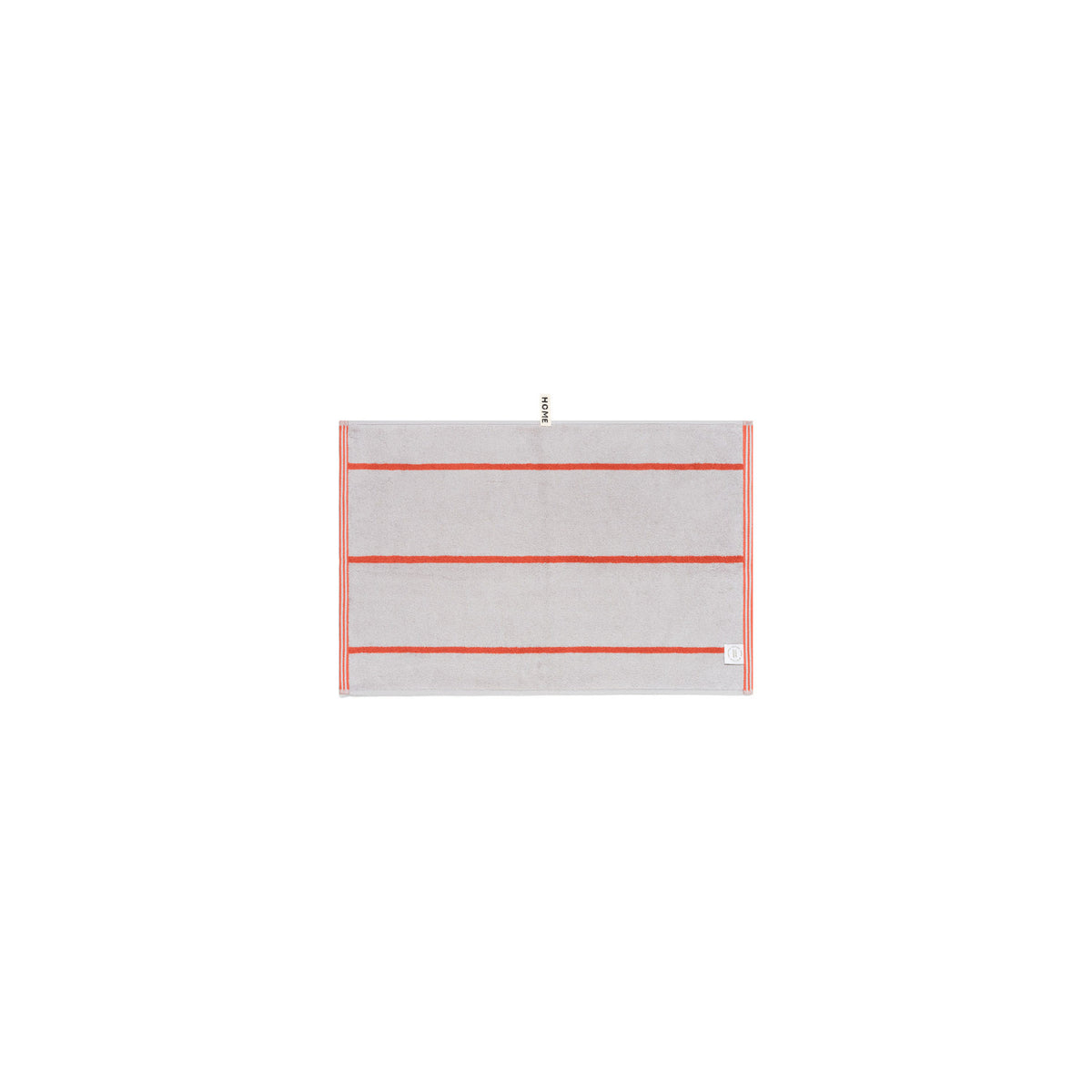 LOOP HOME hand towel - terracotta/stone - pinstripe — view 3