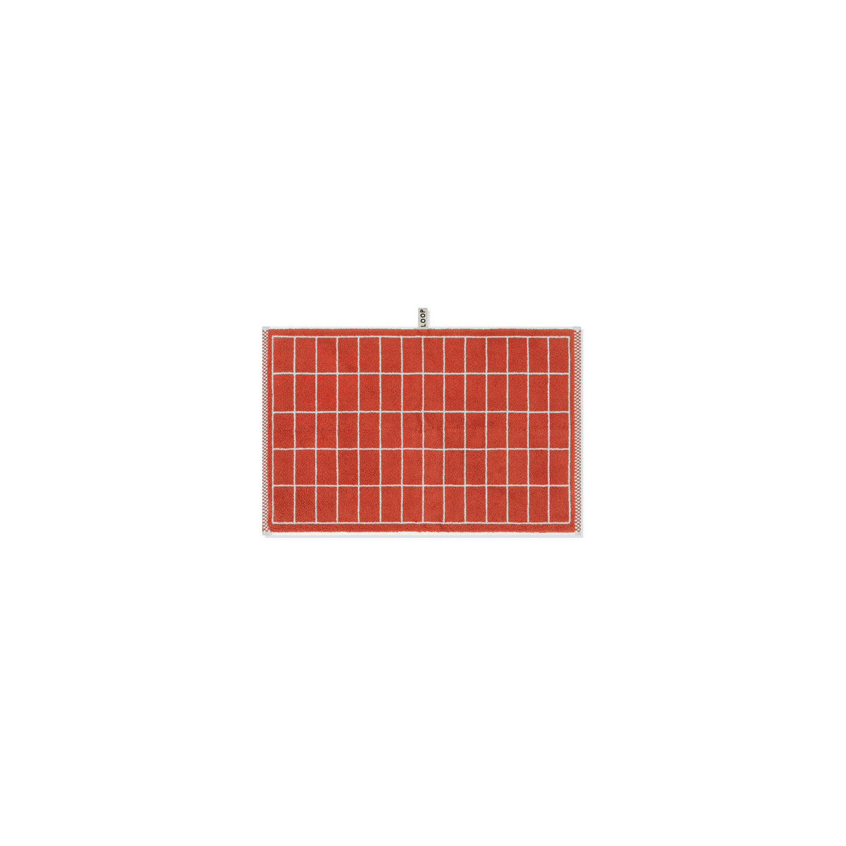 LOOP HOME hand towel - terracotta/stone - tile — view 2