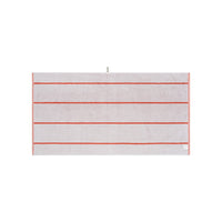 LOOP HOME bath towel - terracotta/stone - pinstripe — view 3