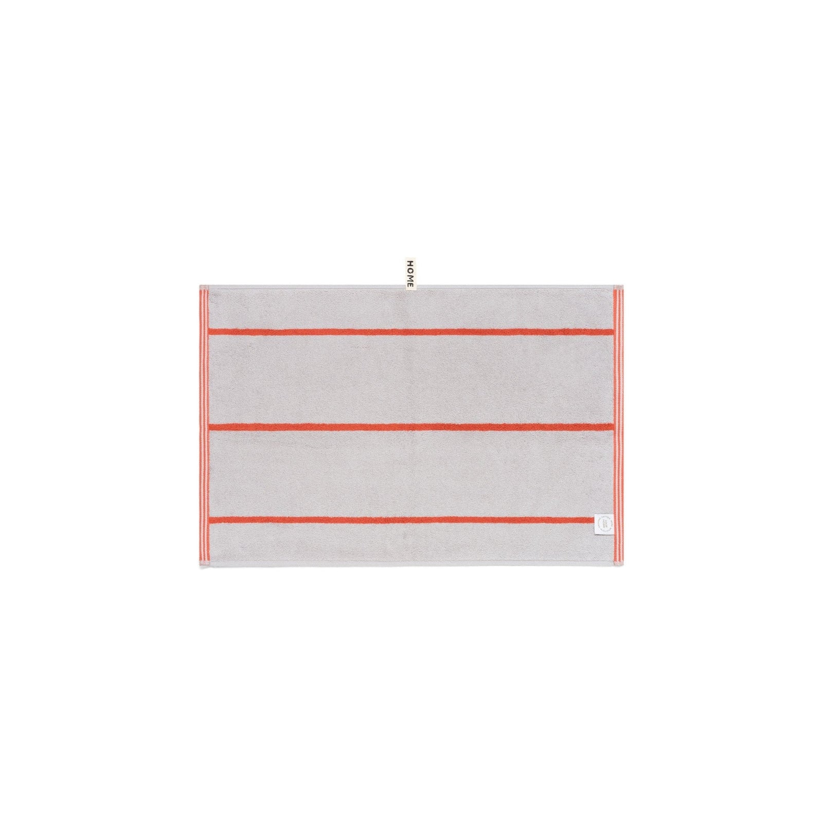 LOOP HOME hand towel - terracotta/stone - pinstripe — view 3