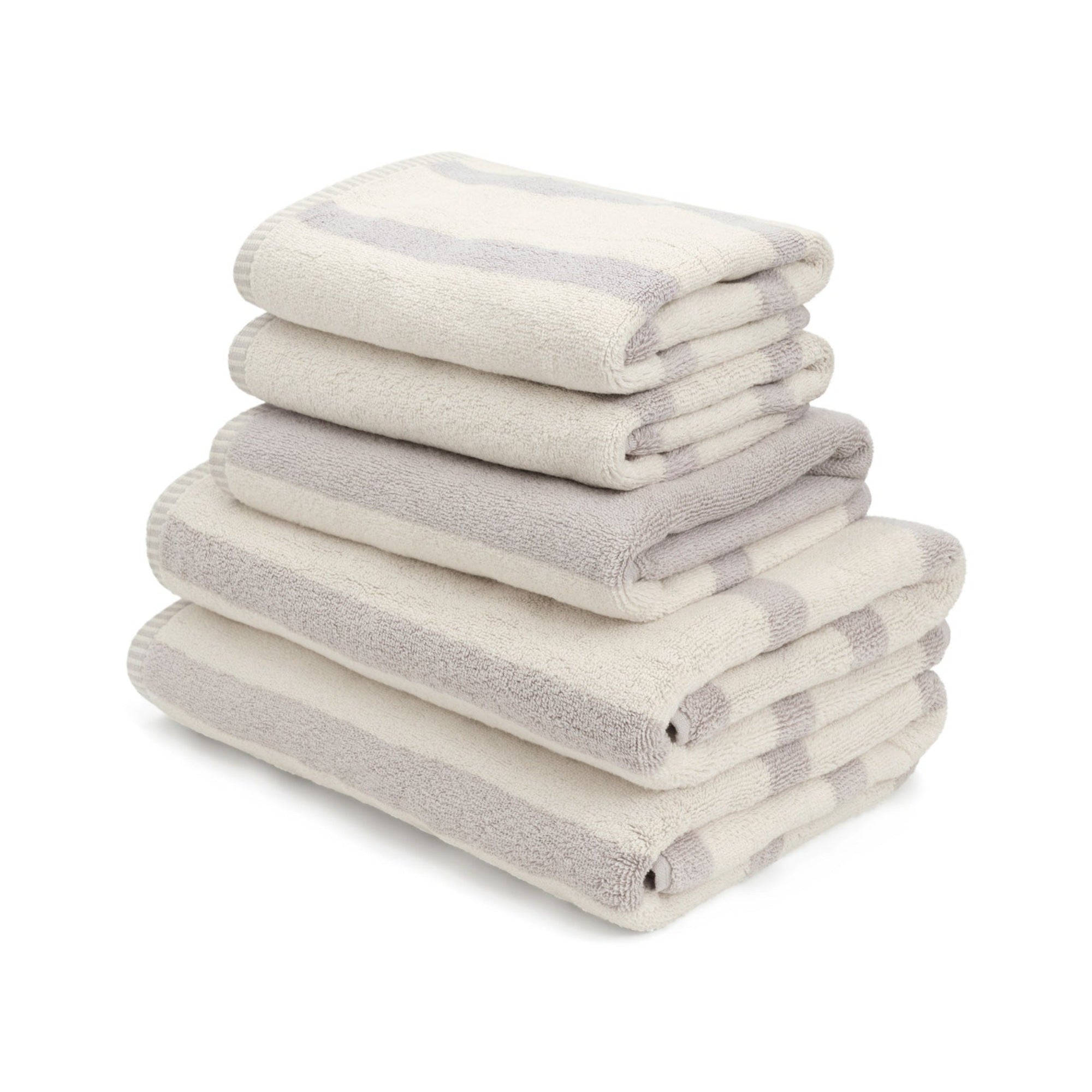 LOOP HOME organic cotton towel bundle in saffron and ivory colourway