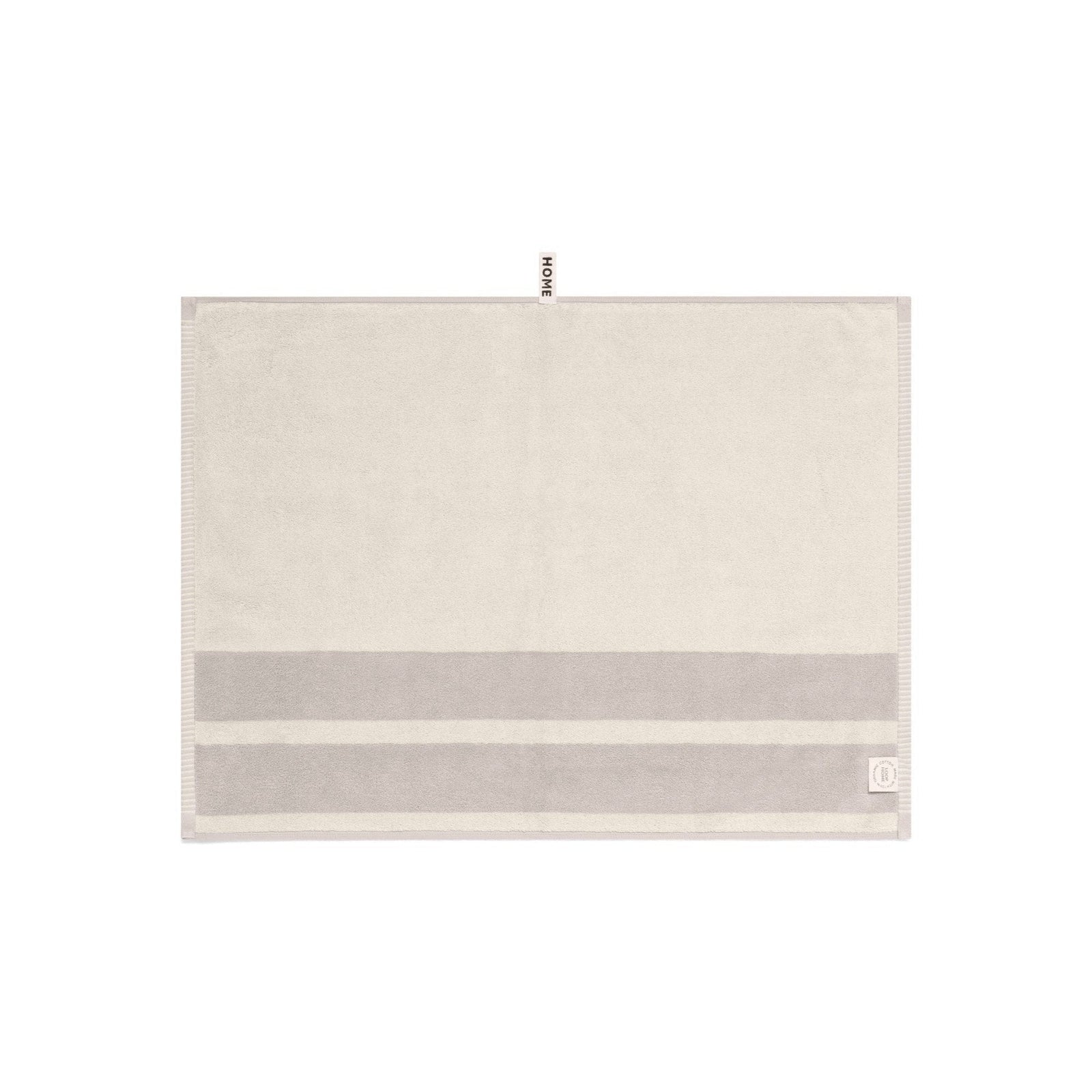 LOOP HOME bath mat - butter/stone - bold stripe — view 3