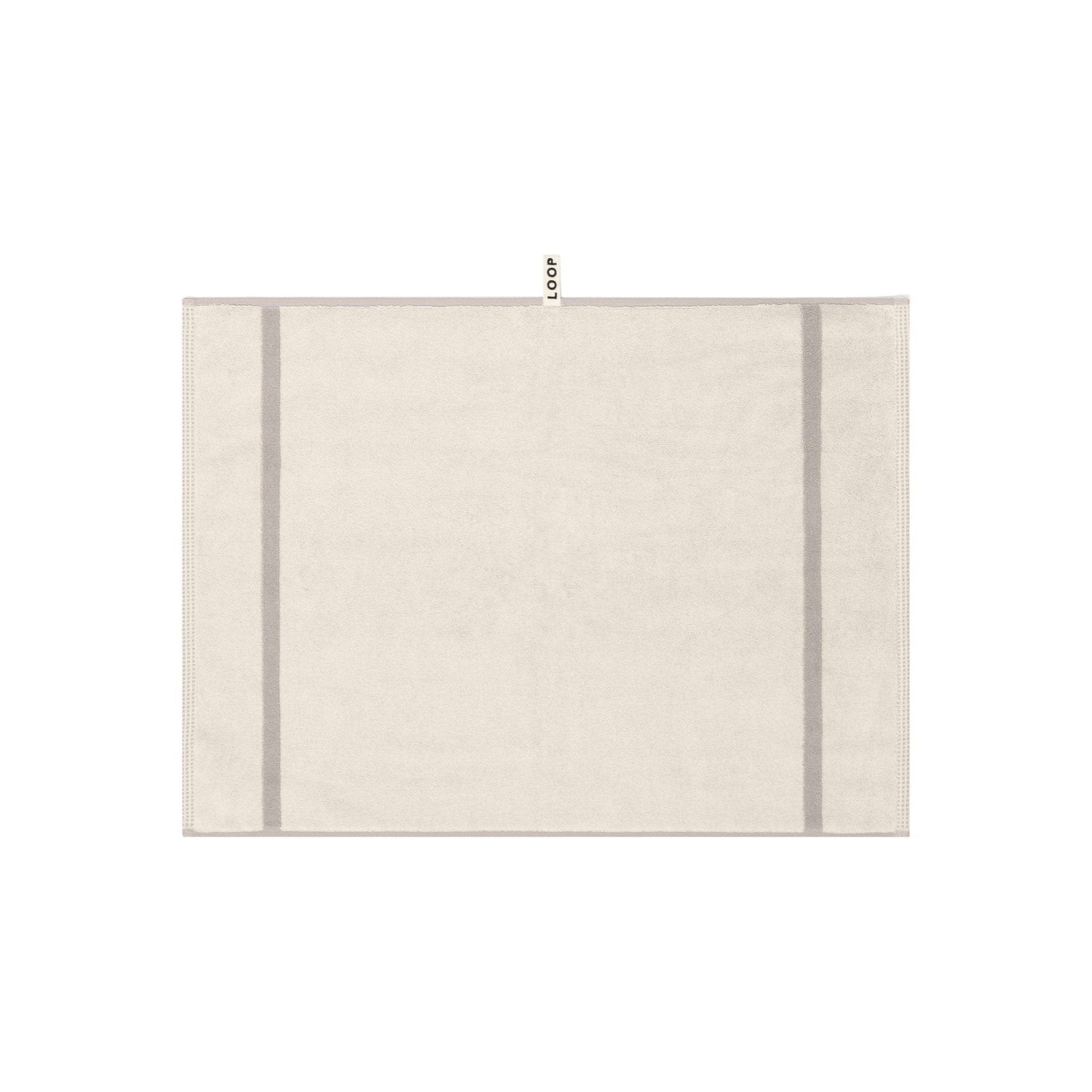 Butter/Stone Dual Stripe Bath Mat — view 2