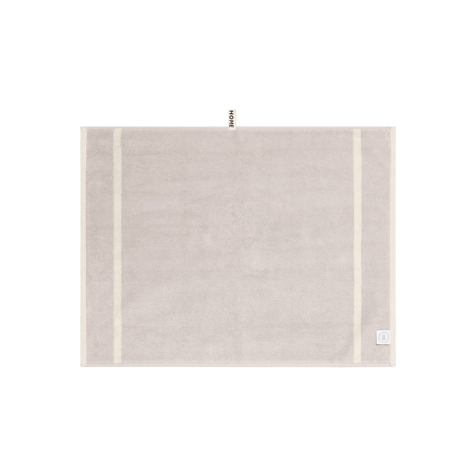 Butter/Stone Dual Stripe Bath Mat — view 3