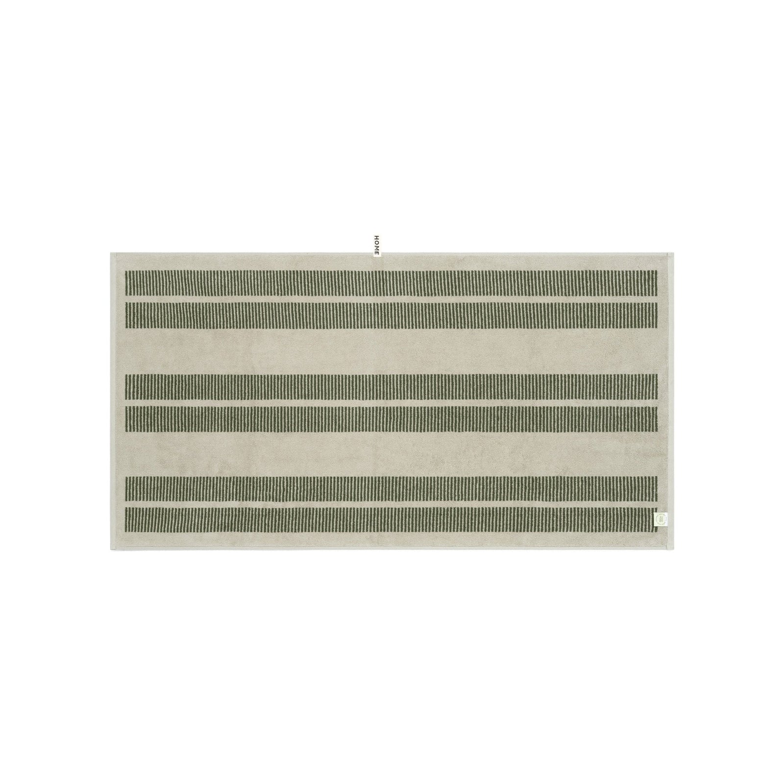LOOP HOME bath towel - forest/sage - dual dash — view 3