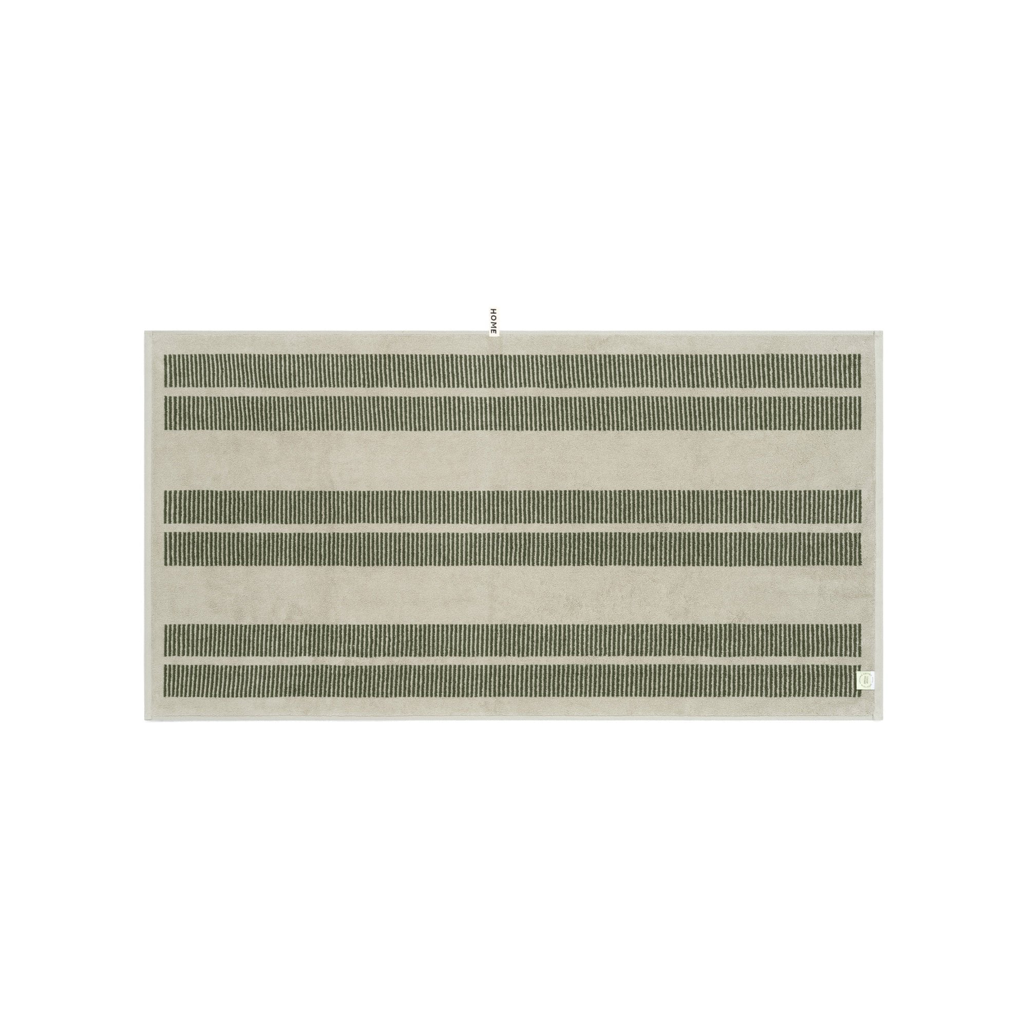 LOOP HOME bath towel - forest/sage - dual dash — view 3