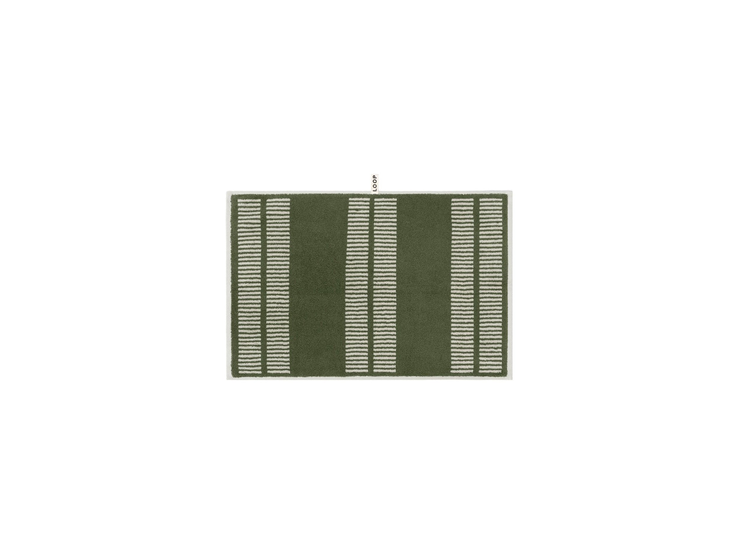 LOOP HOME hand towel - forest/sage - dual dash — view 2
