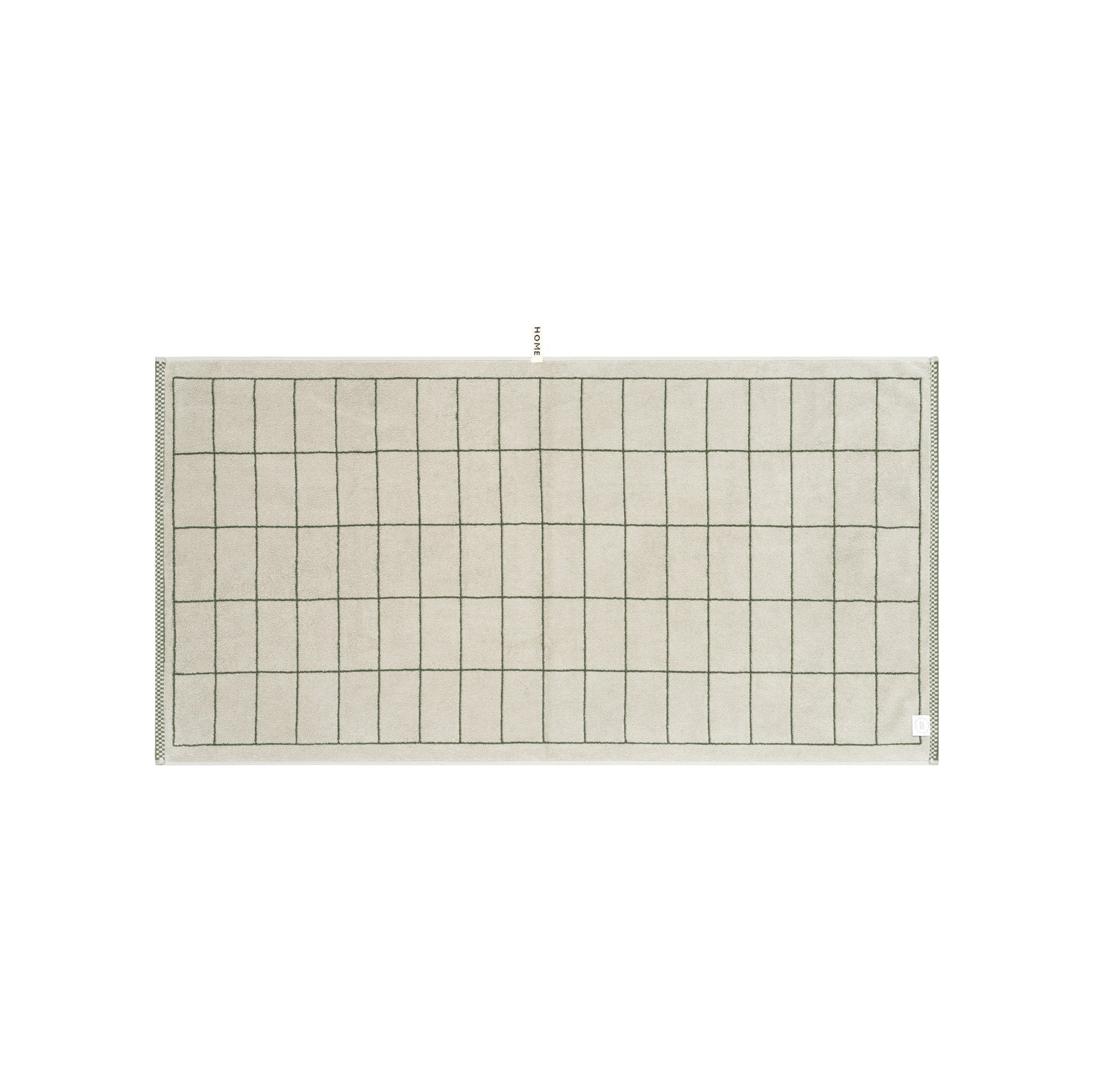 LOOP HOME bath towel - forest/sage - tile — view 3