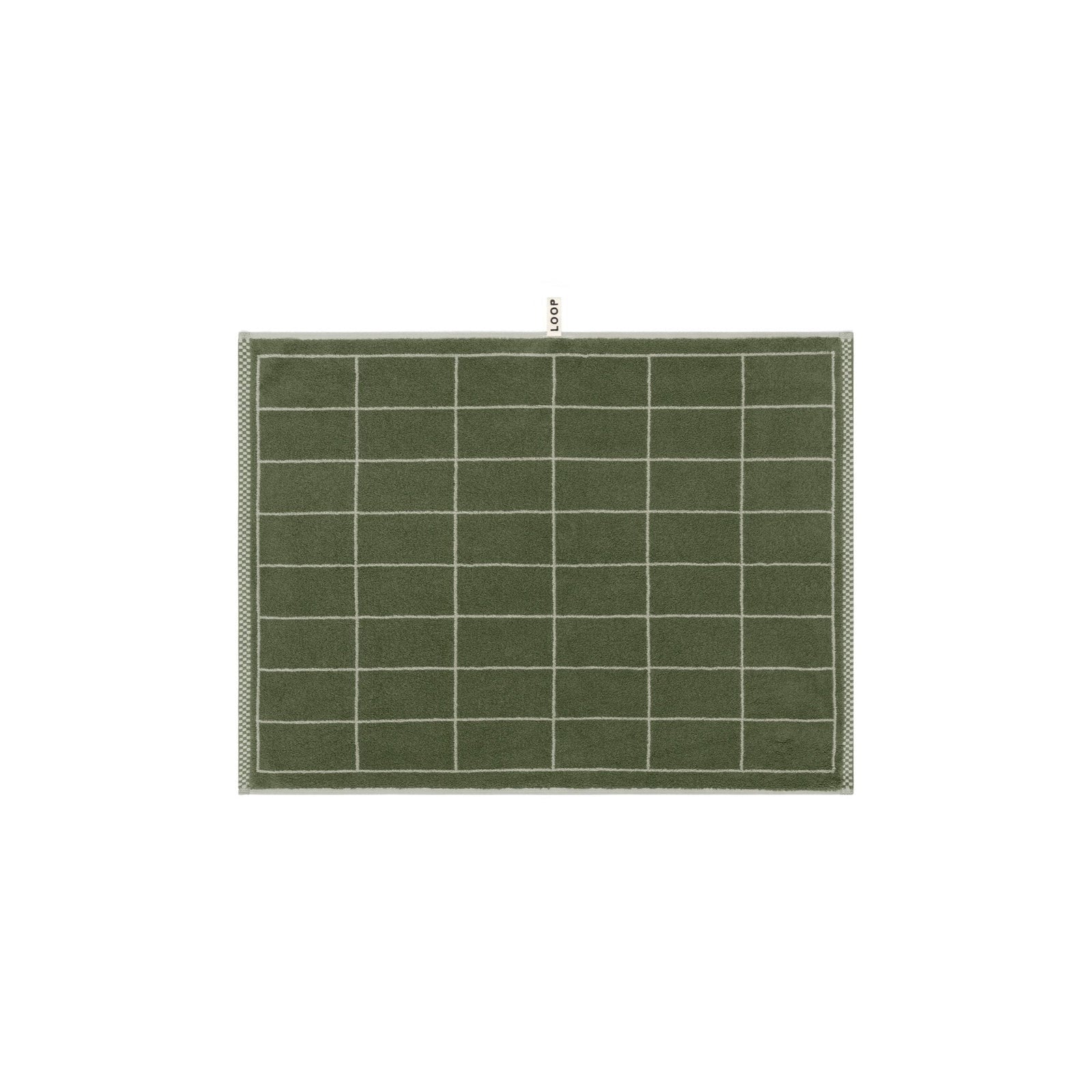 Forest/Sage Tile Bath Mat — view 2