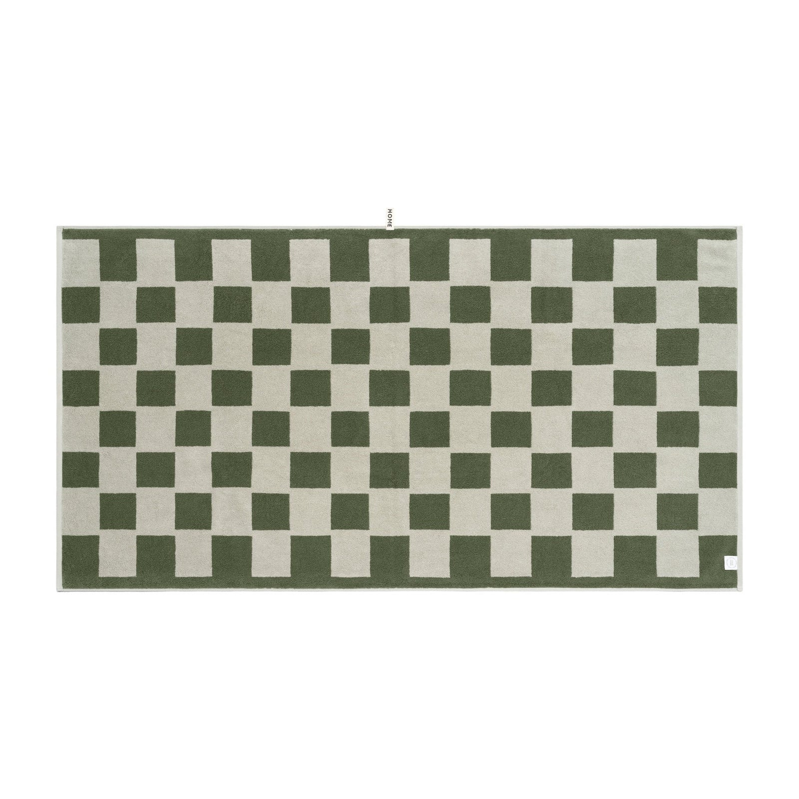 LOOP HOME bath sheet - forest/sage - brick — view 3