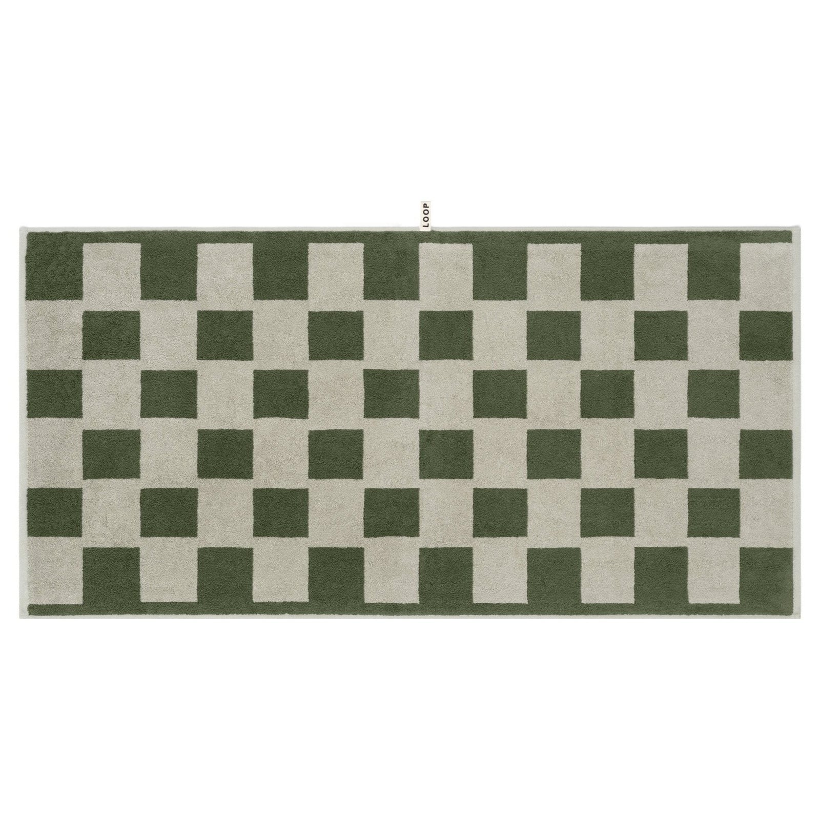 Forest/Sage Brick Bath Towel — view 2