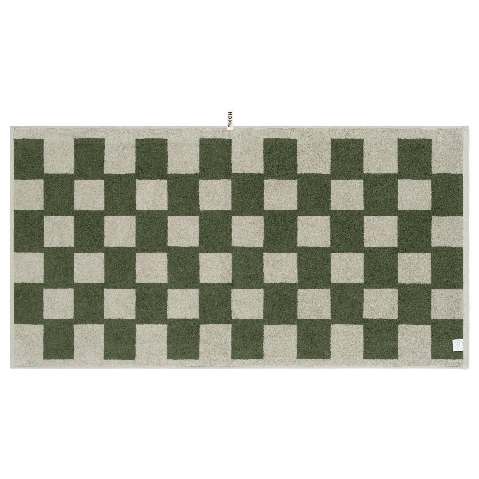 LOOP HOME bath towel - forest/sage - brick — view 3