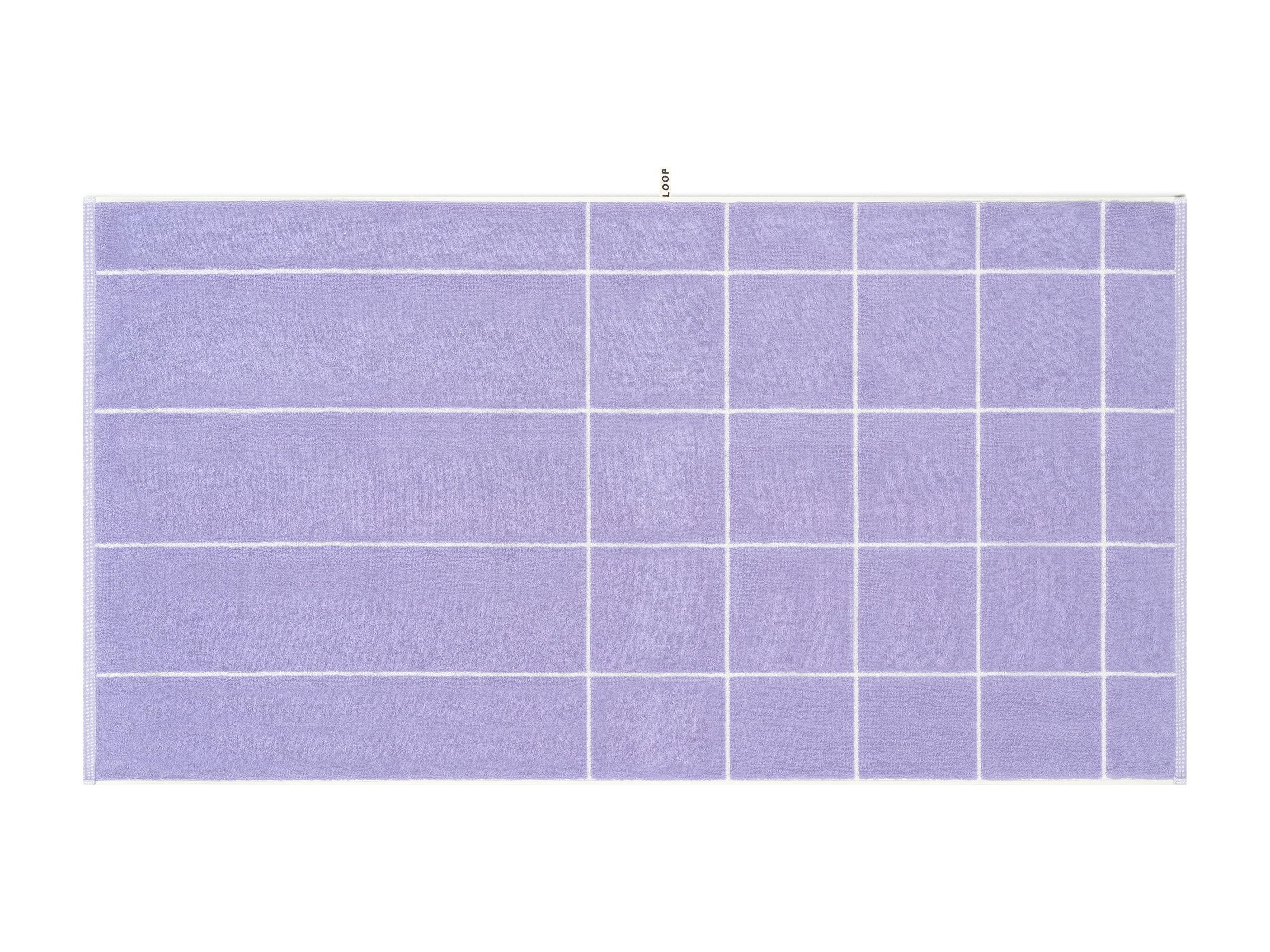 LOOP HOME bath sheet - lilac/ivory - mesh — view 2