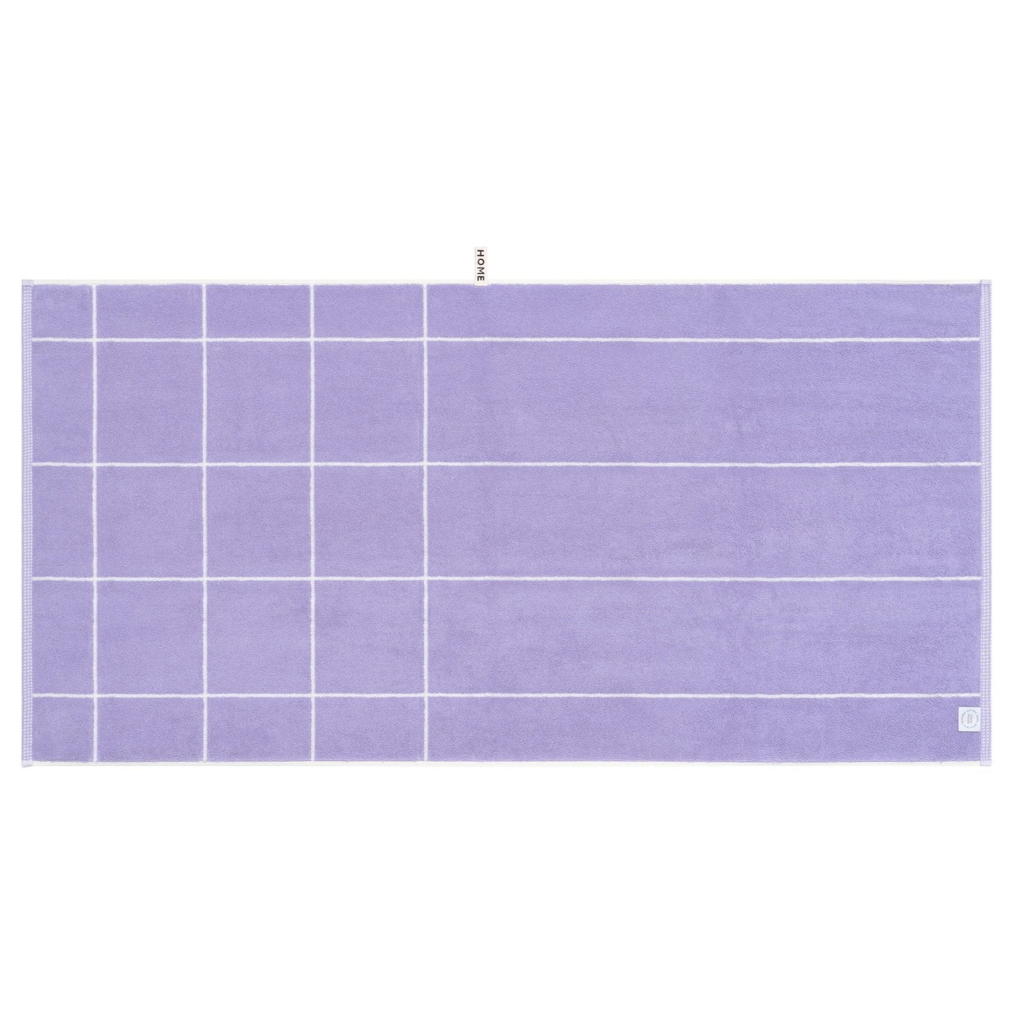 Lilac/Ivory Mesh Bath Towel — view 3