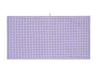 LOOP HOME bath sheet - lilac/ivory - grid — view 2