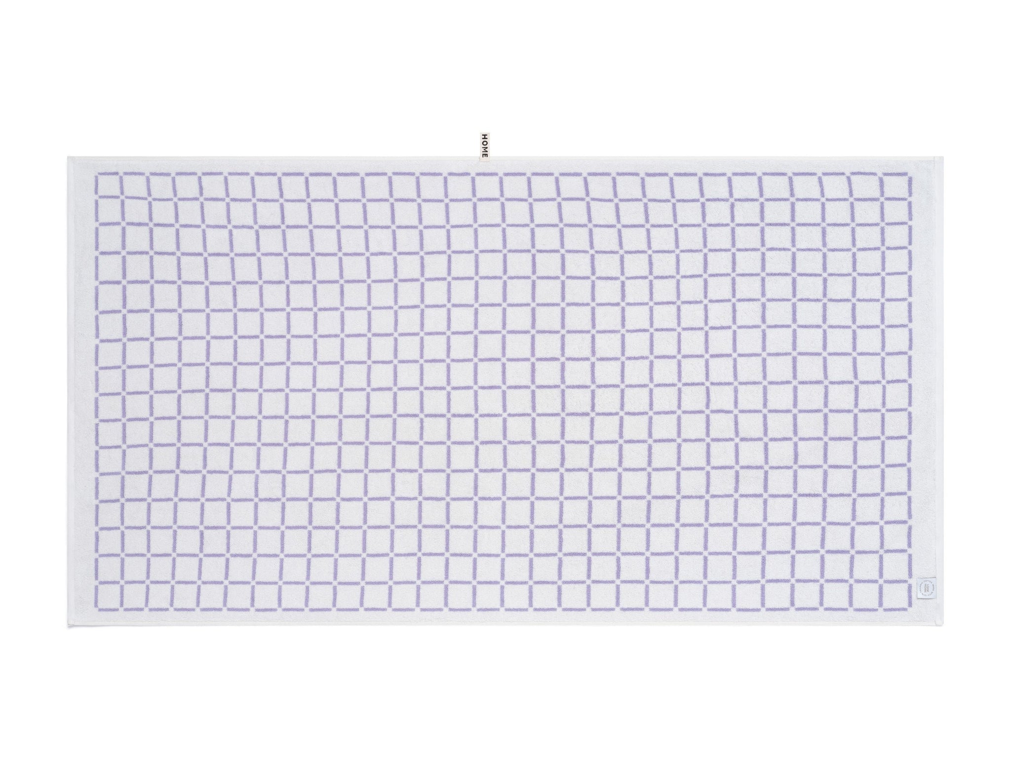 Bath Sheet - Lilac/Ivory - Grid