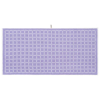 LOOP HOME bath towel - lilac/ivory - grid — view 2