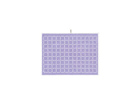 LOOP HOME bath mat - lilac/ivory - grid — view 2