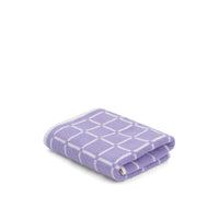 LOOP HOME bath mat - lilac/ivory - grid