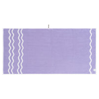 Lilac/Ivory Wave Bath Towel — view 3