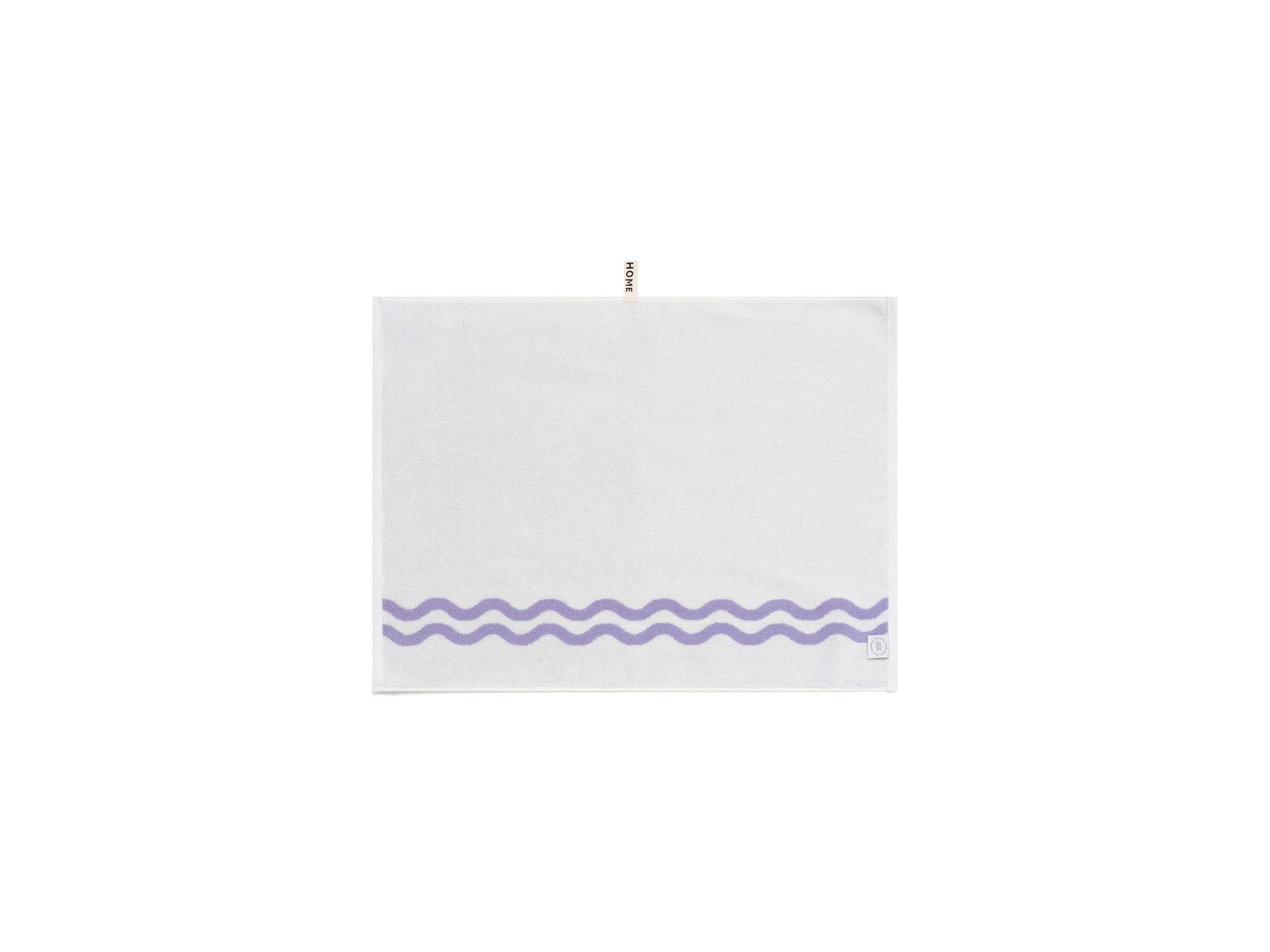 LOOP HOME bath mat - lilac/ivory - wave — view 3