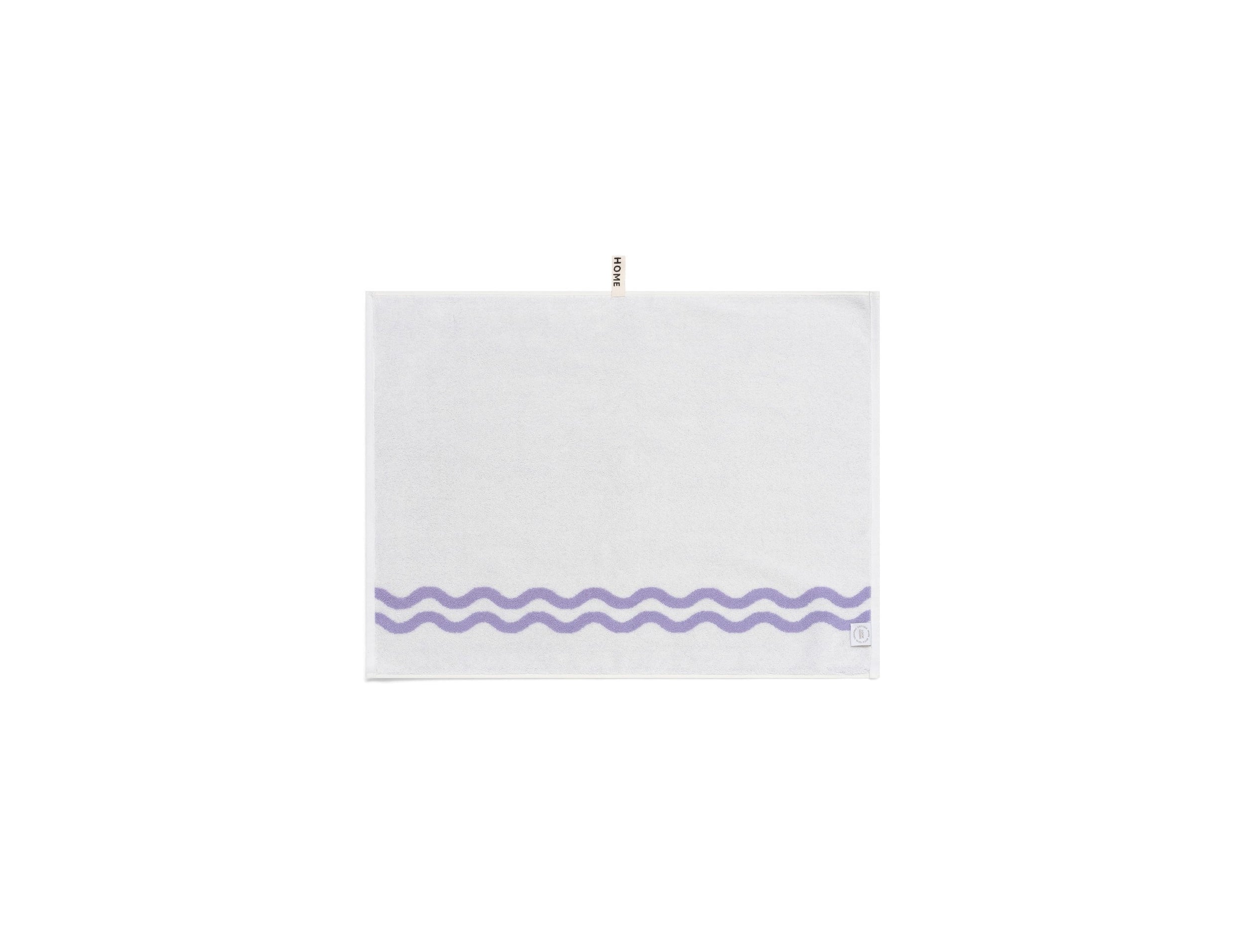 LOOP HOME bath mat - lilac/ivory - wave — view 3