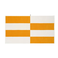 LOOP HOME bath sheet - saffron/ivory - block — view 3