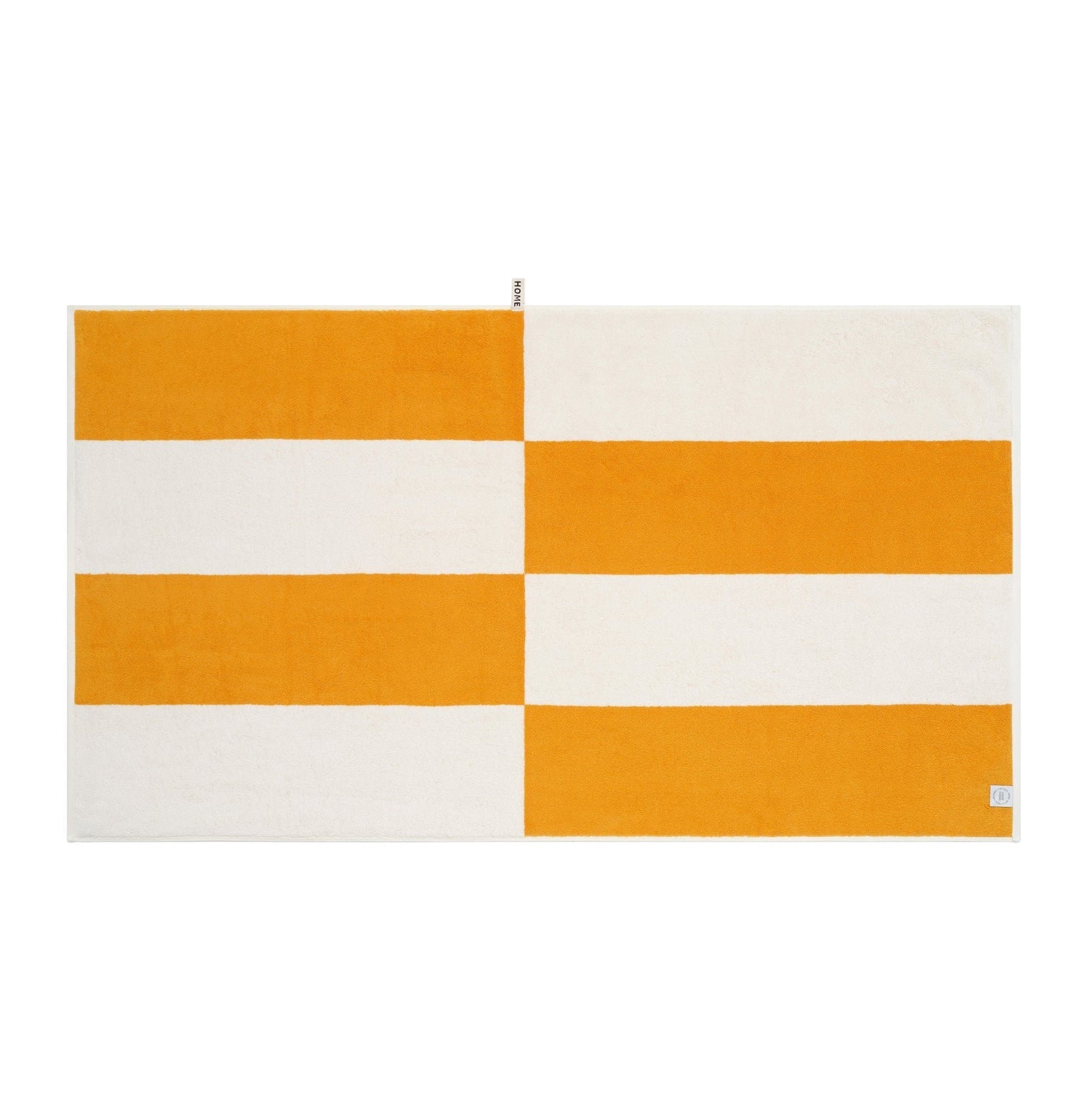 LOOP HOME bath sheet - saffron/ivory - block — view 4