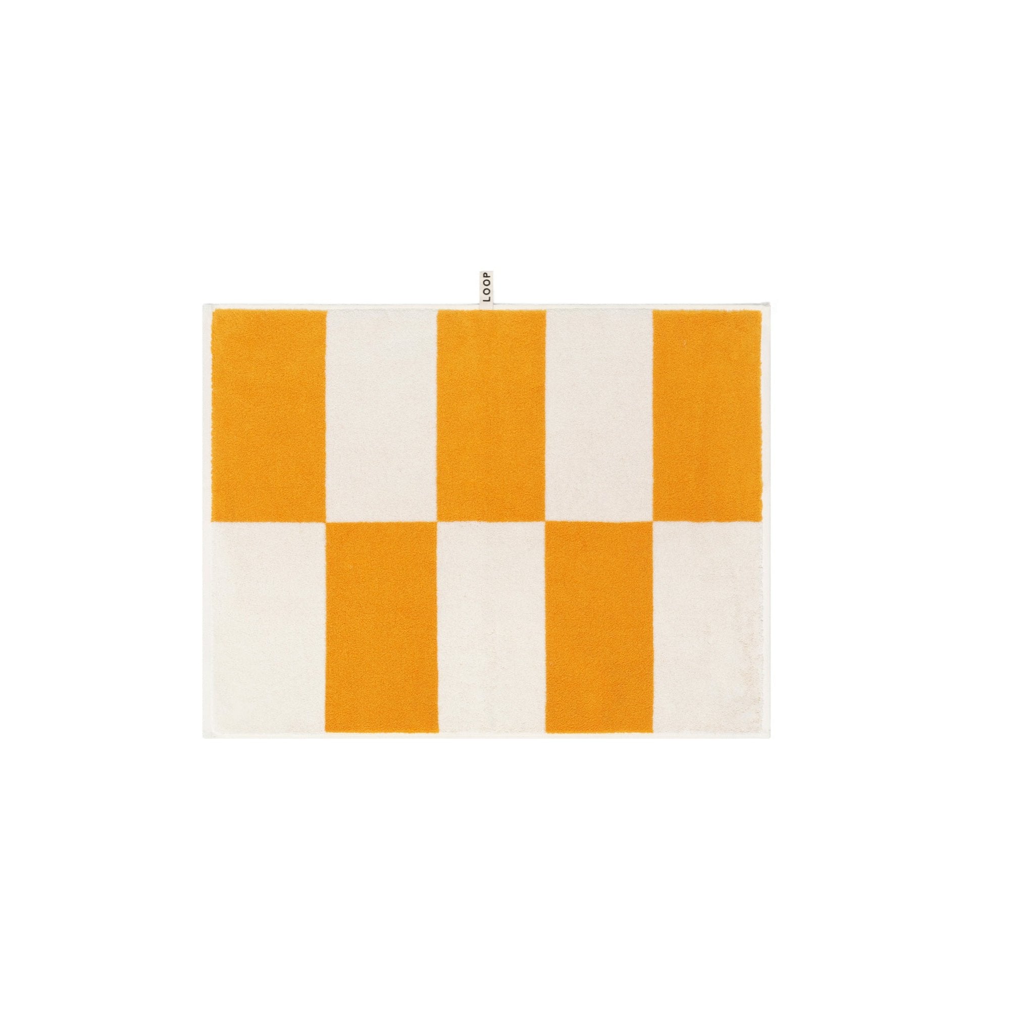 Bath Mat - Saffron/Ivory - Block