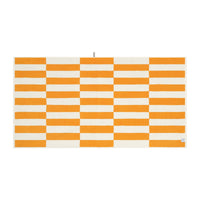 LOOP HOME bath sheet - saffron/ivory - offset — view 4