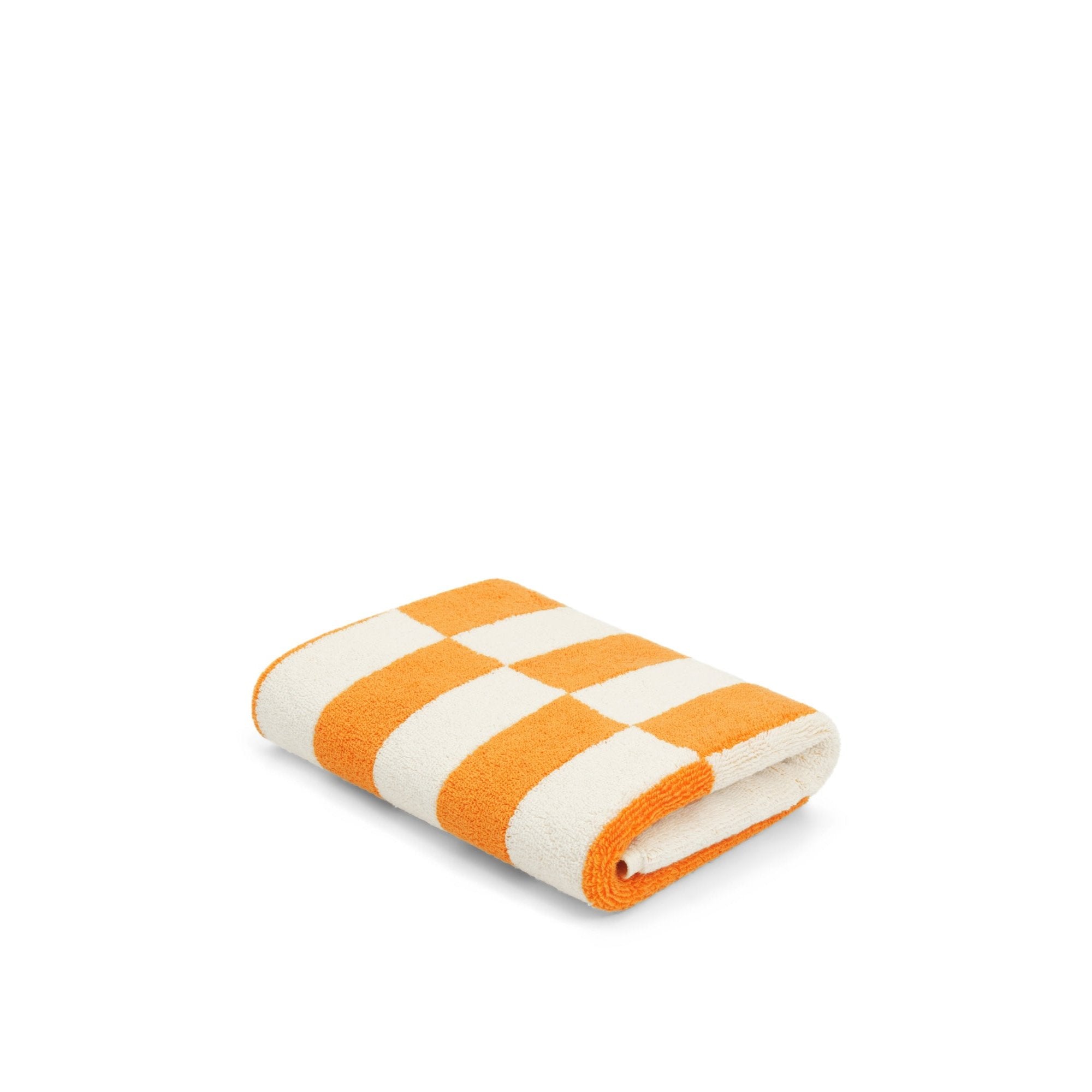 LOOP HOME hand towel - saffron/ivory - offset