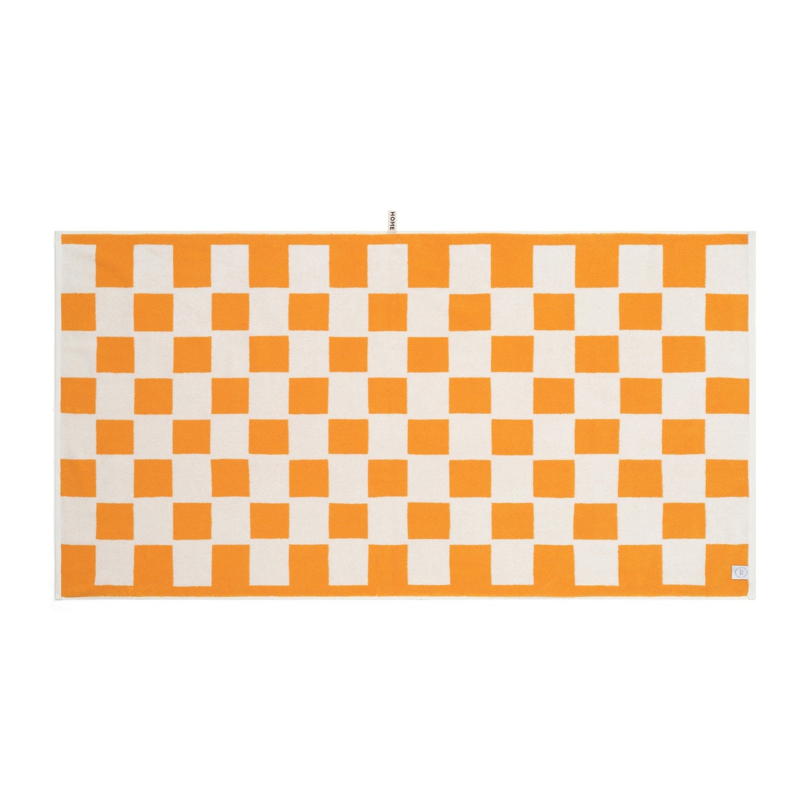LOOP HOME bath sheet - saffron/ivory - brick — view 3