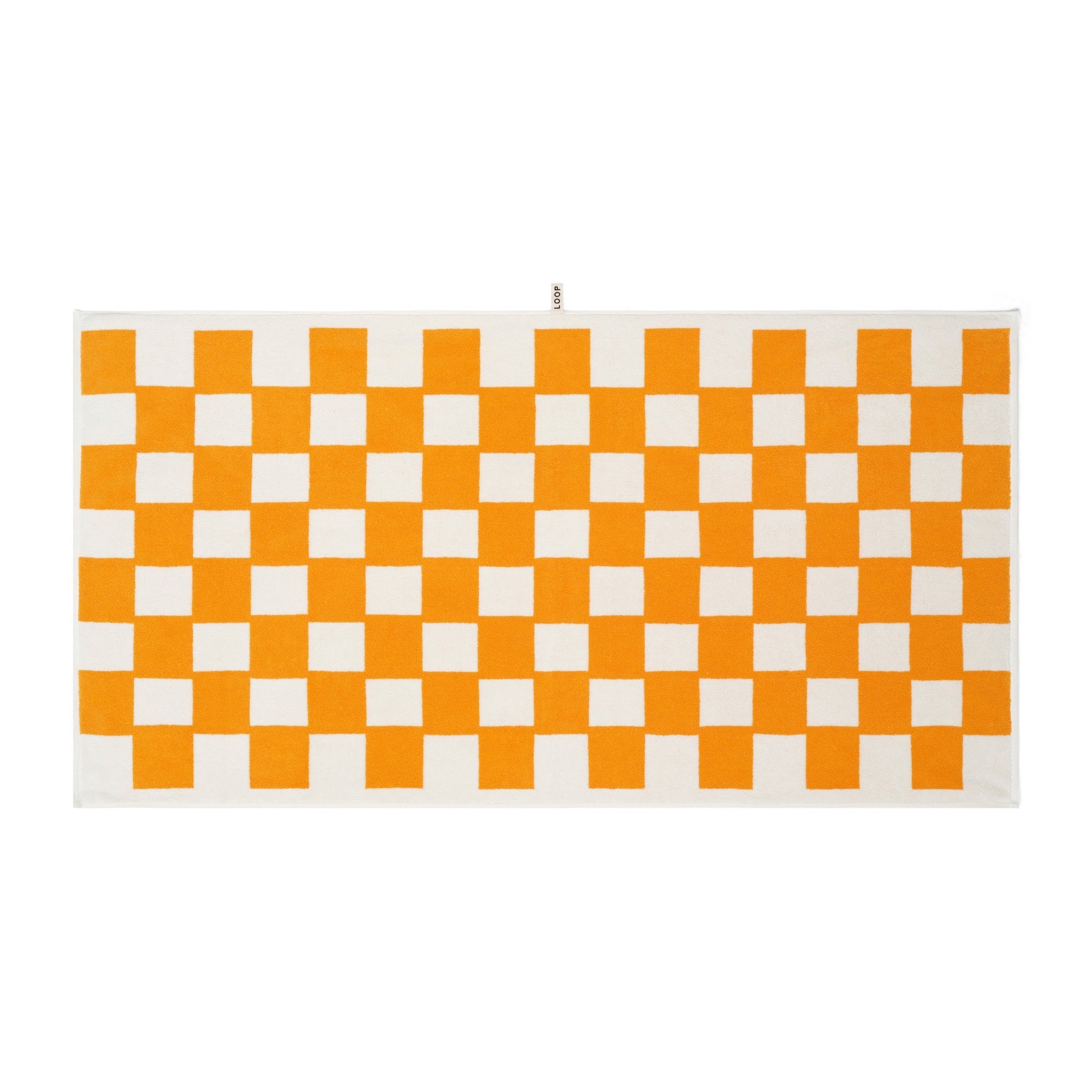 Bath Sheet - Saffron/Ivory - Brick