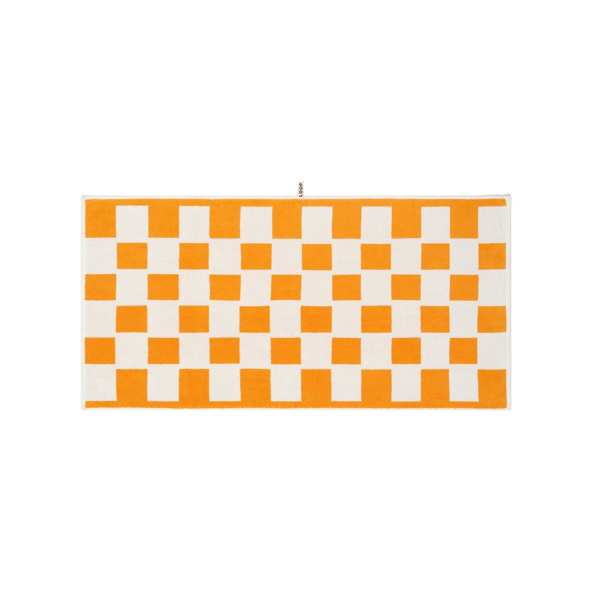 LOOP HOME bath towel - saffron/ivory - brick — view 2