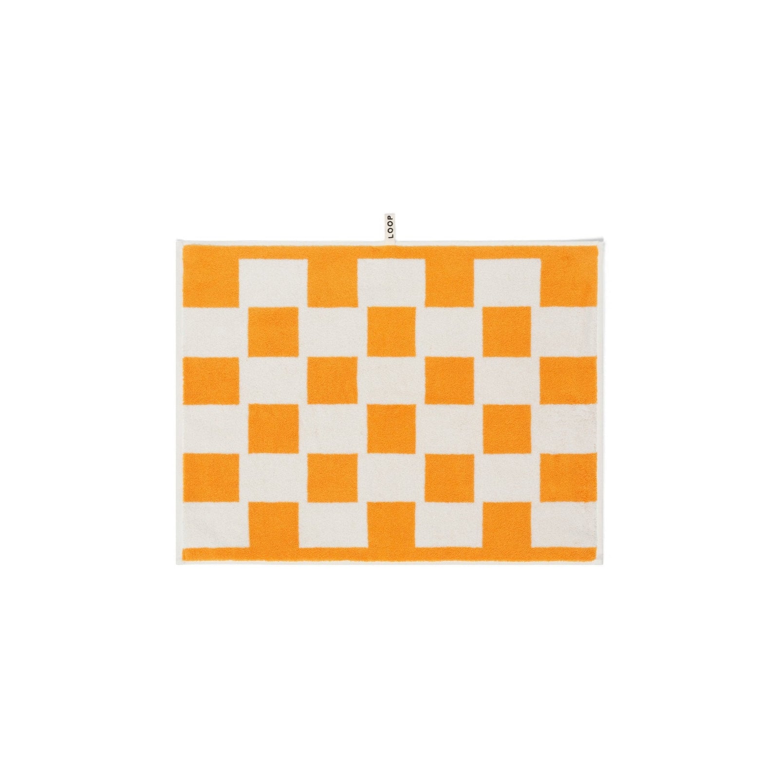 LOOP HOME bath mat - saffron/ivory - brick — view 2