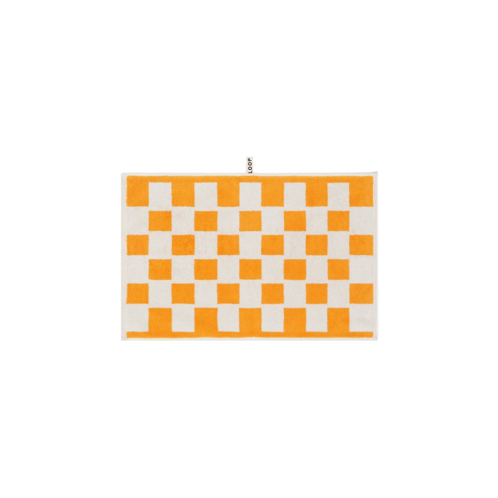 LOOP HOME hand towel - saffron/ivory - brick — view 2