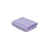 LOOP HOME hand towel - lilac/ivory - grid